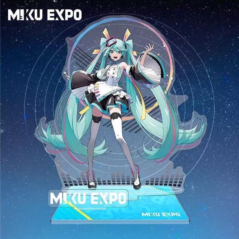 16CM Height New Dual-Sided Stand-Up Display Desk Decorative Figure of Hatsune Miku From Games and Animations