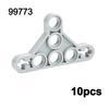 Technical Parts Moc Beam L-shape Thin with Axle Hole  DIY Building Blocks Accessories Toy Compatible 11478 32449 32017 Bricks
