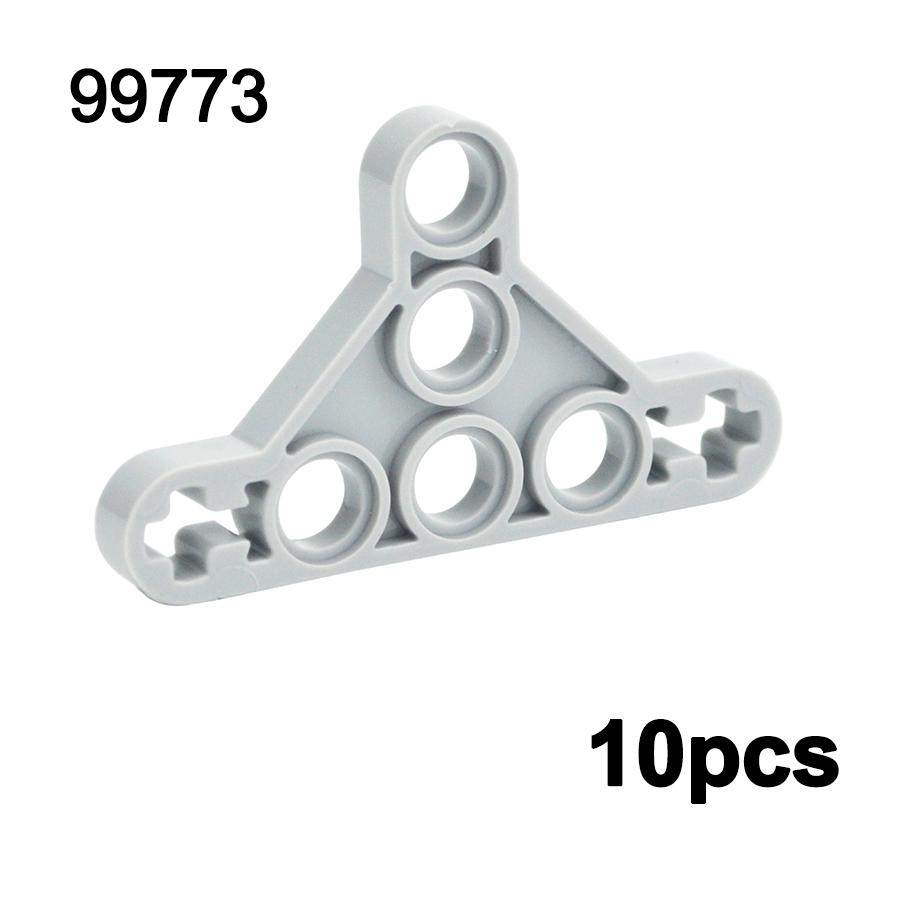 Technical Parts Moc Beam L-shape Thin with Axle Hole  DIY Building Blocks Accessories Toy Compatible 11478 32449 32017 Bricks