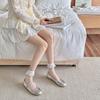 Ruffle Ankle Socks Transparent Mesh Crew Socks Japanese Cute Middle Tube Socks