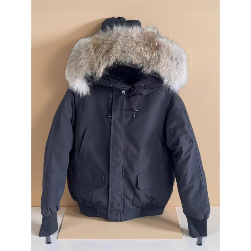 Canada Chilliwack Goose Down Jacket Men's and Women's Real Wolf Hair Jacket
