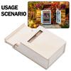 Authentic Miniature Flip Mailbox Model for Nostalgic Miniature Scenes