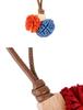 Zhang Yuanying Bayberry Ball Charm - Handmade Woven Bag and Shoe Ornament Keychain