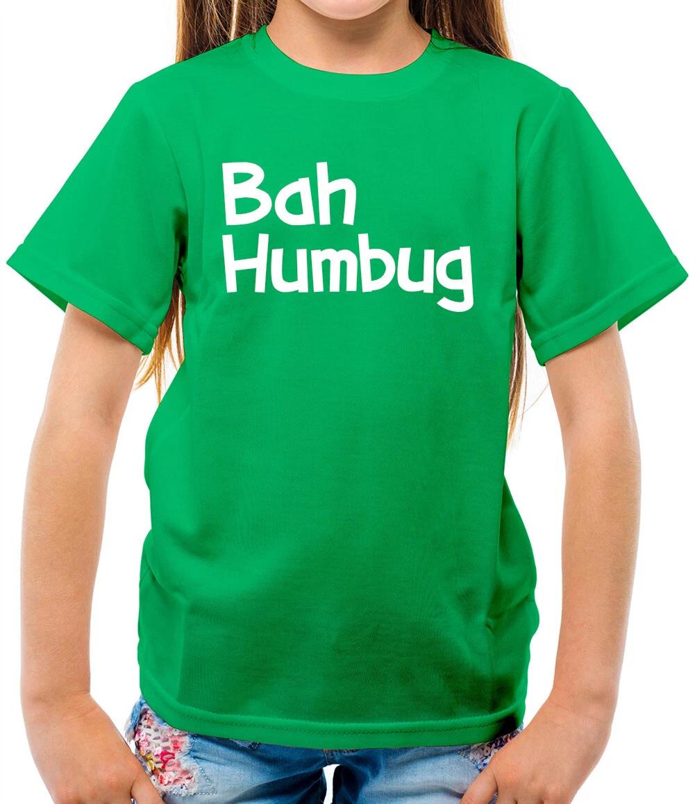 Bah Humbug - Kids T-Shirt - Christmas Xmas Santa Gift Funny Scrooge 150