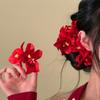 Bohemia Flowers Hair Side Clips Bridal Flowers Hairpin For Women Girls  Sweet Hair Clips Beach Holiday Hair Accessories