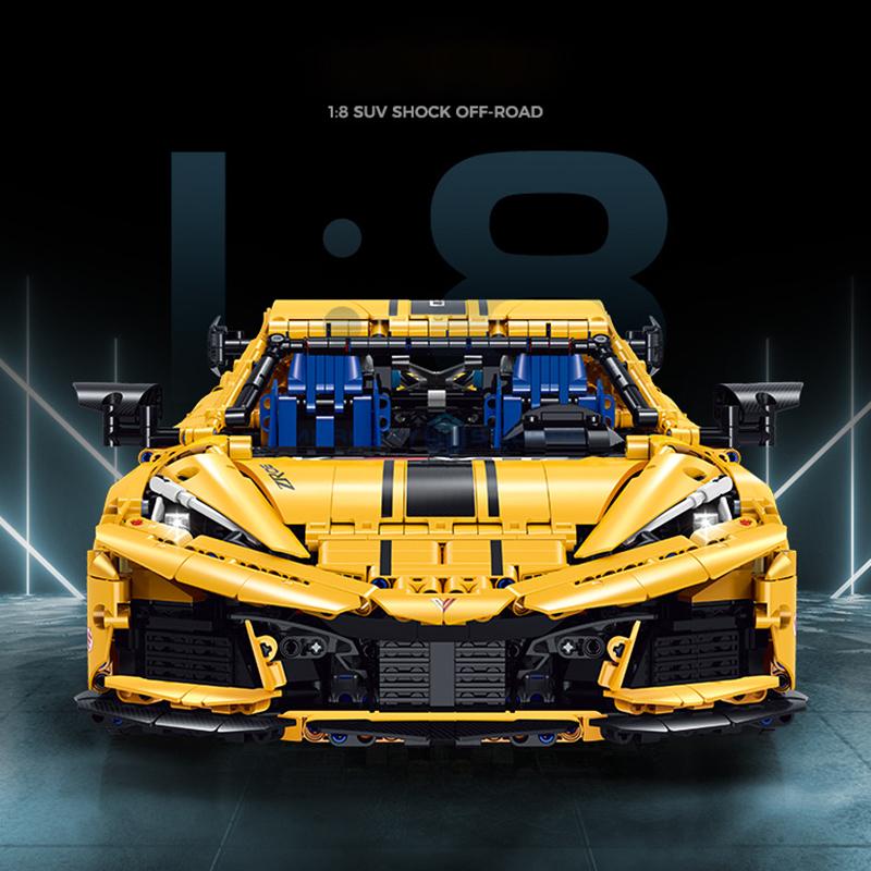 МОК 3788 шт. 1:8 Technic Super Sport Racing Car Модель Конструкторы Строительные блоки — фото 3