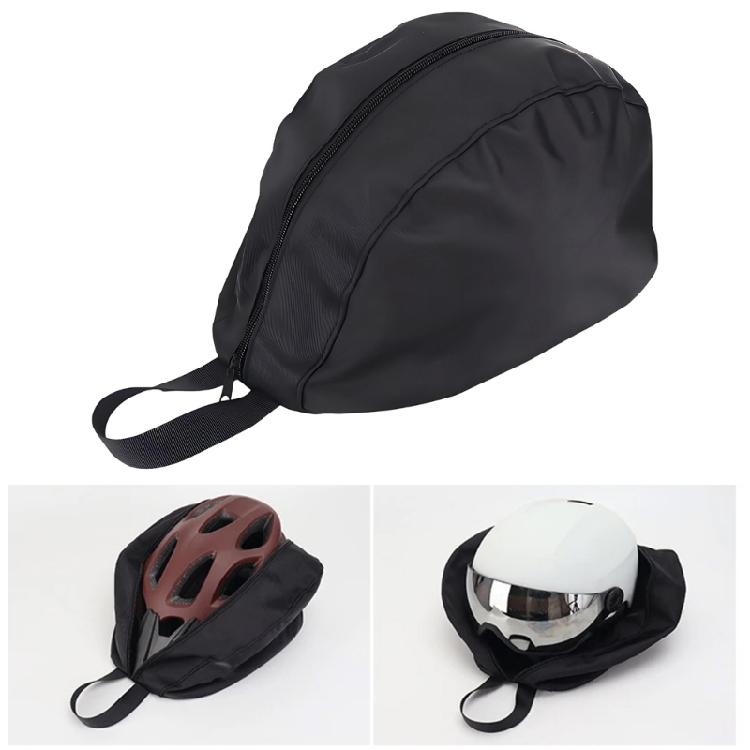 Polyester Cycling Helmet Protector Bag With Handle Riding Helmet Carrying Bag For Half And Full Helmets Organization