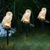 Solar-Eulenlicht, Harz, beleuchtete Eulenfigur mit Spike, Gartendekoration, Tier-LED-Solarlampe für Zuhause, Rasen, Terrasse, Hof