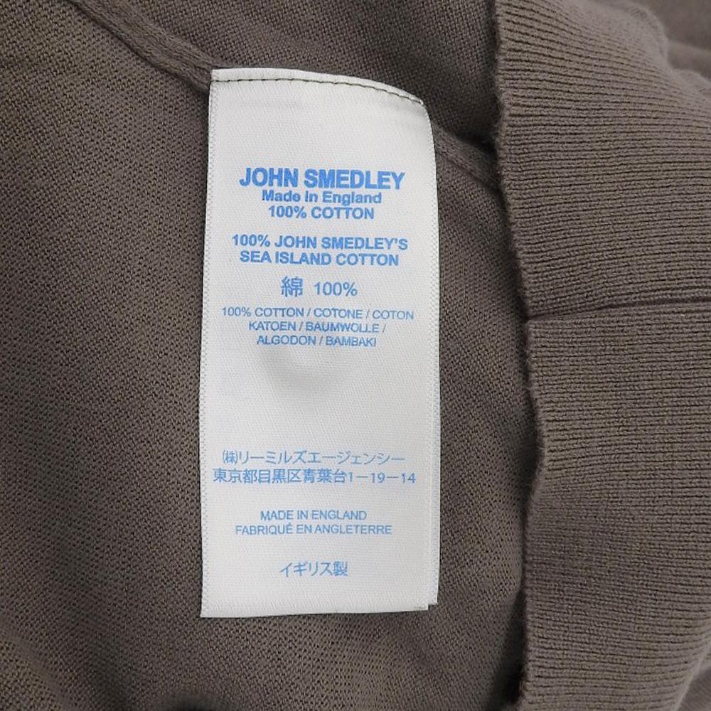 JOHN SMEDLEY Excellent Condition Sea Island Cotton Knit Polo Shirt, Men's, Brown, Size L Tops L BrownUsed