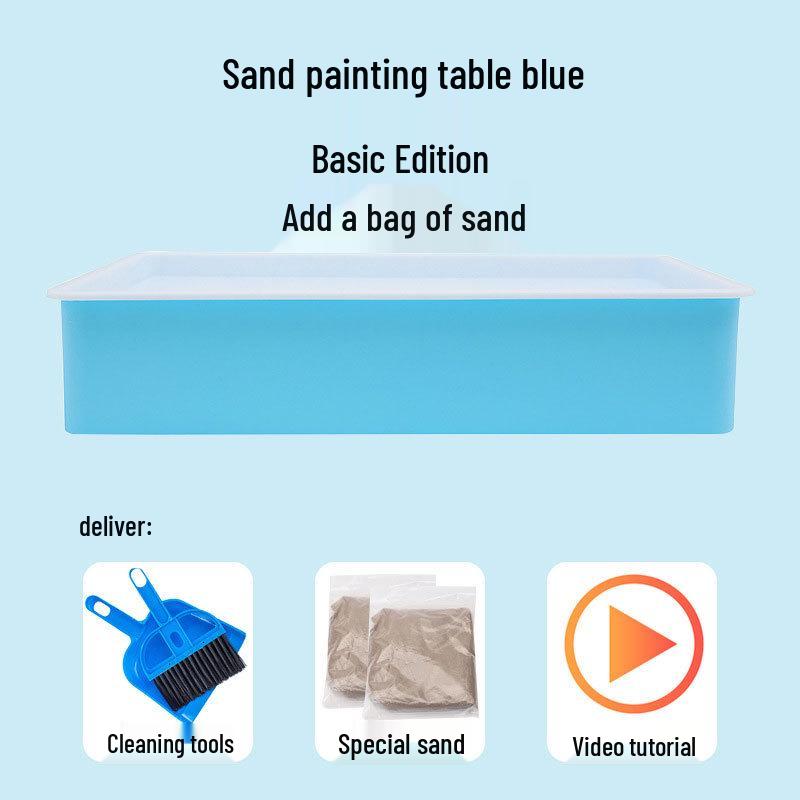 

TikTok DIY Столик для рисования песком для детей - Креативный набор для граффити и образовательной раскраски