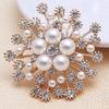 Spille da donna alla moda grandi perle d'imitazione strass spilla da sposa spilla gioielli accessori regalo
