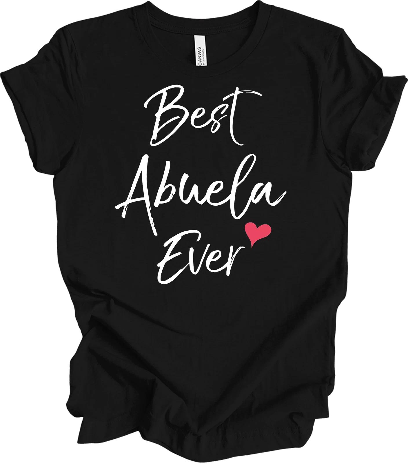 Best Abuela Ever Shirt - Minimalist Heart Spanish Grandma Gift Tee XL