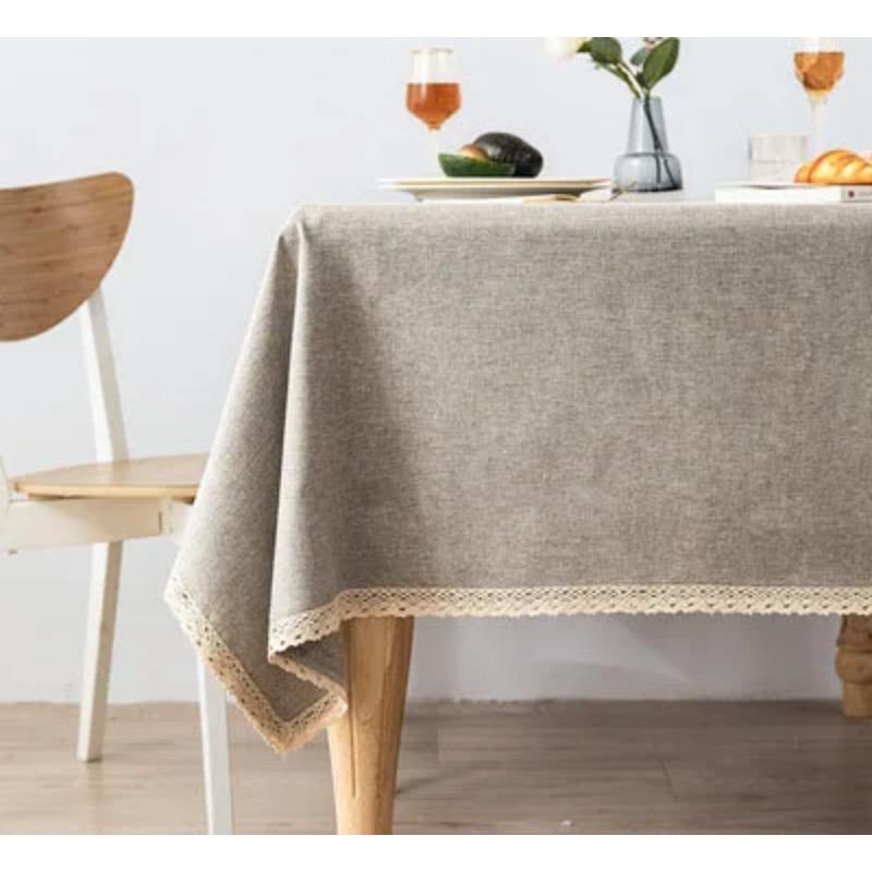 Proud Rose Cotton Linen Table Cloths Nordic Tea Coffee Tablecloths Round Table Cover for Round Table Wedding Party Decorations
