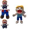 Marionnette à main en peluche pour enfant cartoon bouche ouverte pour l'interaction parent-enfant et cadeau d'éducation précoce Personnages)
