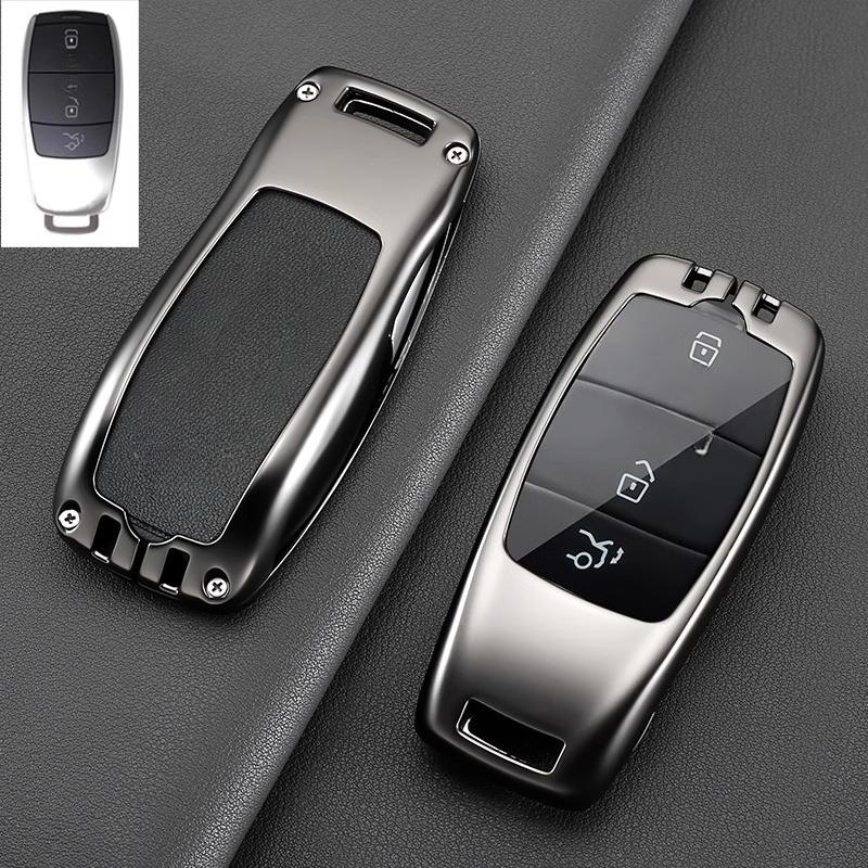 For Mercedes Benz new key protection case C260L shell E300L buckle A200L car glass/GLB/GLC/GLE high-end feel