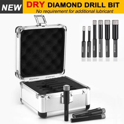 M14 Tri-flatted Hex Round Shank Diamond Drill Bits For Porcelain Tile Ceramics