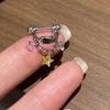 Lucky Star Pendant Cartilage Studs with Colorful Stones - Stylish and Versatile Ear Jewelry