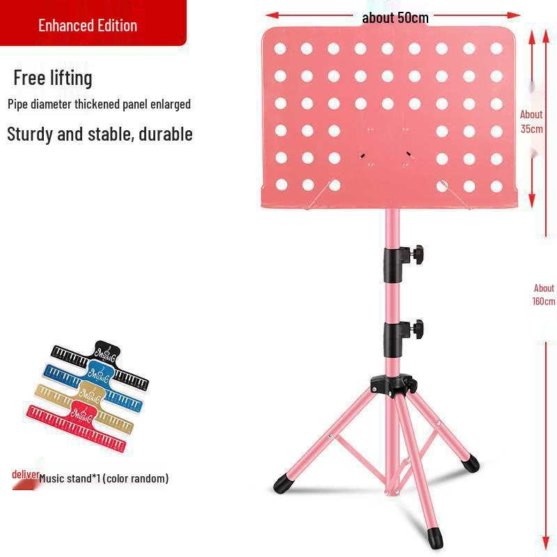 Portable Outdoor Guzheng & Instrument Music Stand - Adjustable for Guitar, Flute, Xiao, Violin Sheet Music