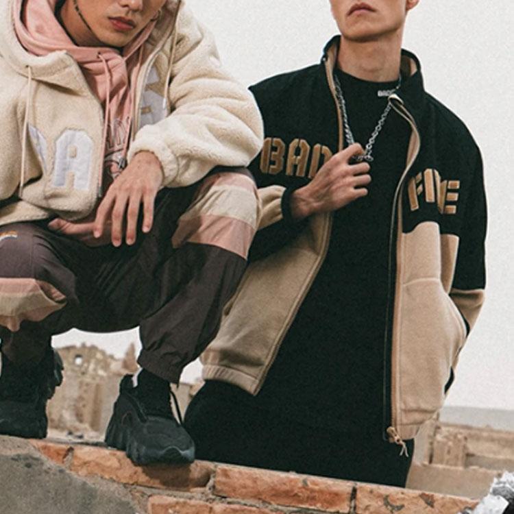 Li Ning Badfive Basketball Series Fleece Color Block Loose Casual Jacket Men Jacket Gray AFDR707-3