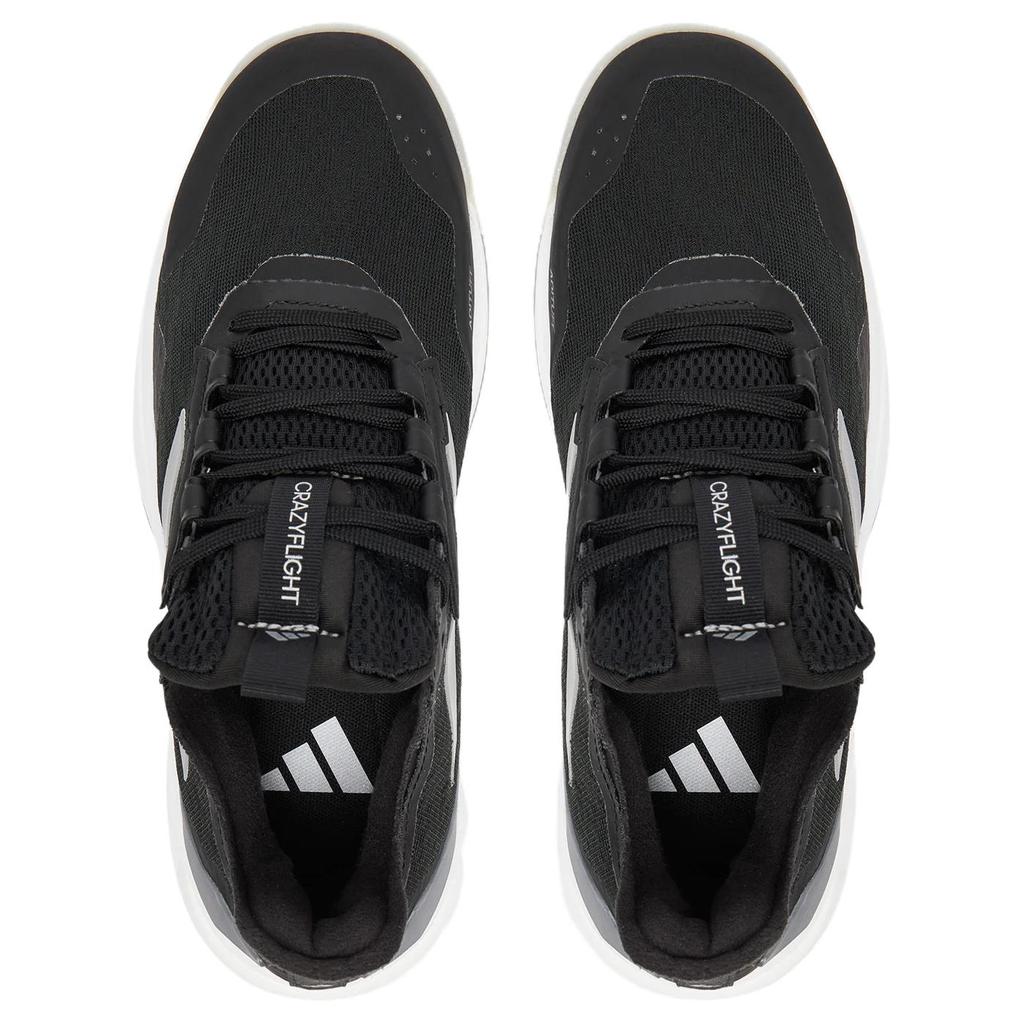 adidas Crazyflight 6 Cushioning Breathable Low Top Training Shoes Women's Black White HQ4684
