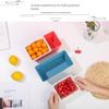 Plastic Snack Box Creative Washing Basket Hollow Design Melon Seed Box  Office