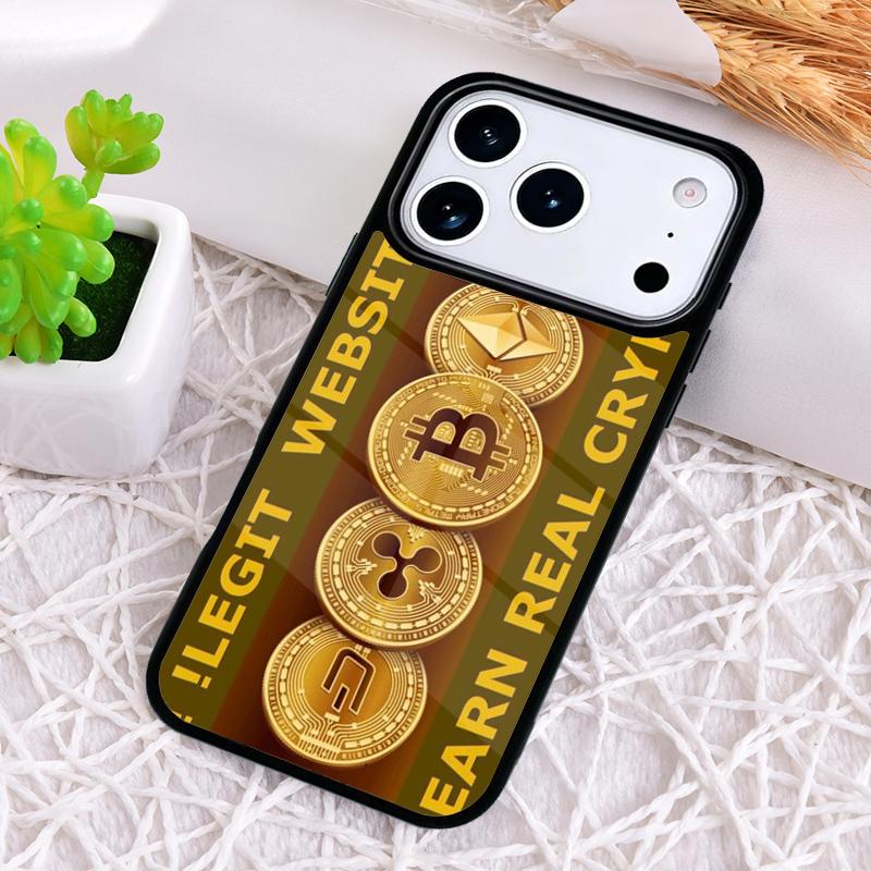 BTC Bitcoin Phone Case for iPhone 17 Air 16 15 11 12 14 13 Pro Max Shockproof Cover
