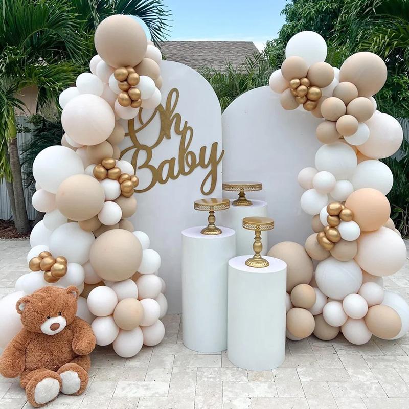 2er-Set Ballonständer-Bogenrahmen, frei biegsamer Ballonständer mit Basisset für Hochzeiten, Kindergeburtstage, Babypartys und Dekorationen