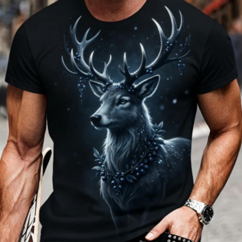

Round neck short-sleeved T-shirt top, comfortable and breathable fabric, casual and sports style XL