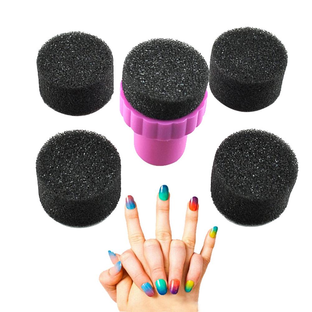 5 Pcs Soft Nail Art Tool Polish Sponge