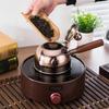 Side Wooden Handle Tea Kettle 304 Stainless Steel Teapot Portable Boiling Water Kettle  Restaurant