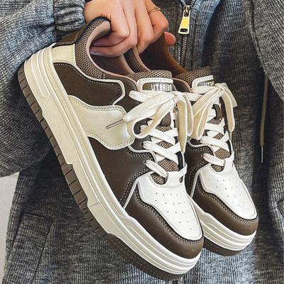 2024 Spring and Autumn Season New Fashion Versatile Student Casual Board Shoes Thick Sole Durable and Breathable Sports Shoes
