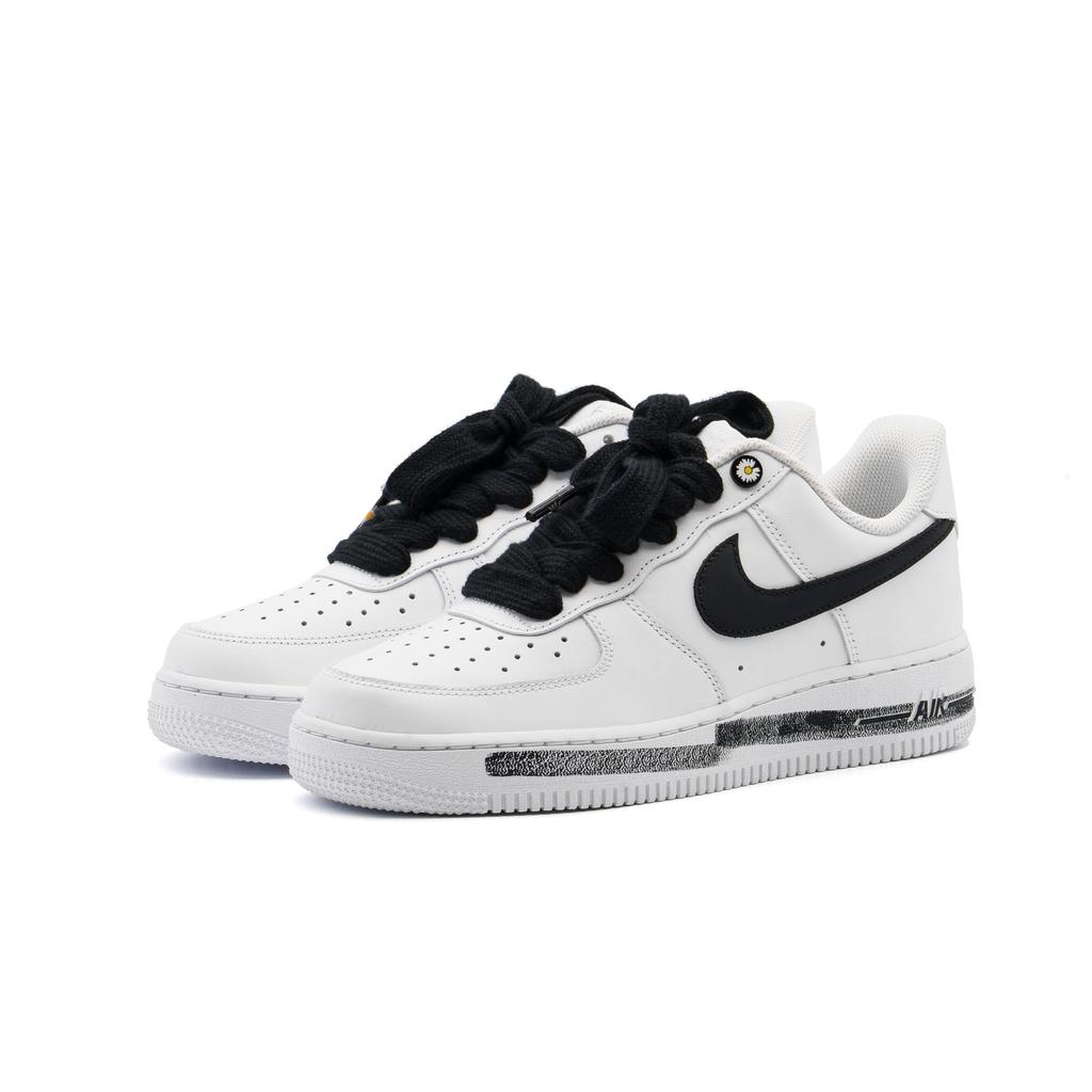 Nike Air Force 1 Small Daisy Leather Thermal Cushioning Abrasion Resistant Low Top Skateboard Shoes Unisex White CW2288-111(team1104-SBOX)