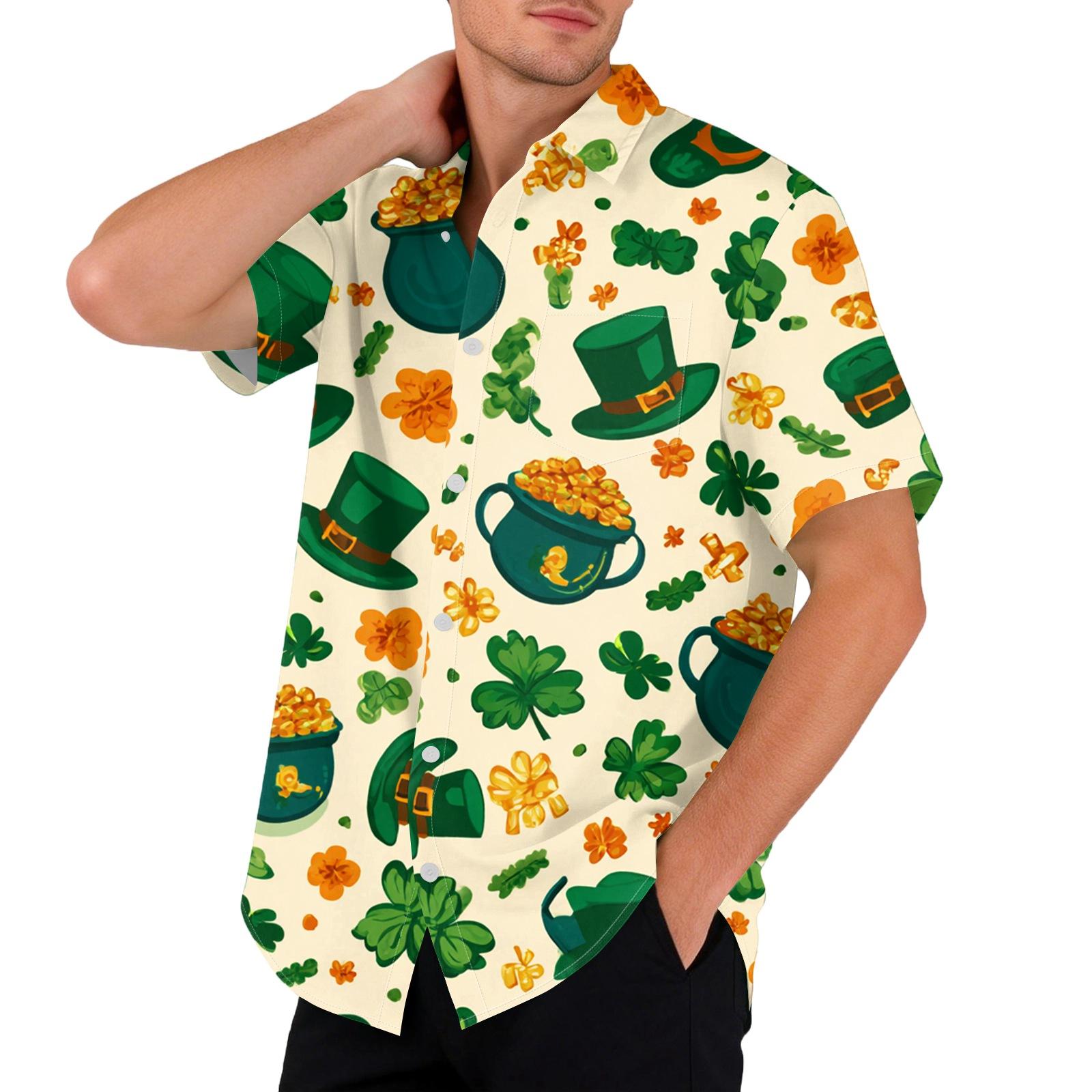 

Мужская свободная повседневная футболка с принтом флага, рубашка с коротким рукавом M шафрановый