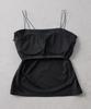 Nano Universe Stretch Punch Strapless Camisole with Size Cups, Women's, M, 010, Black, 669-5124316