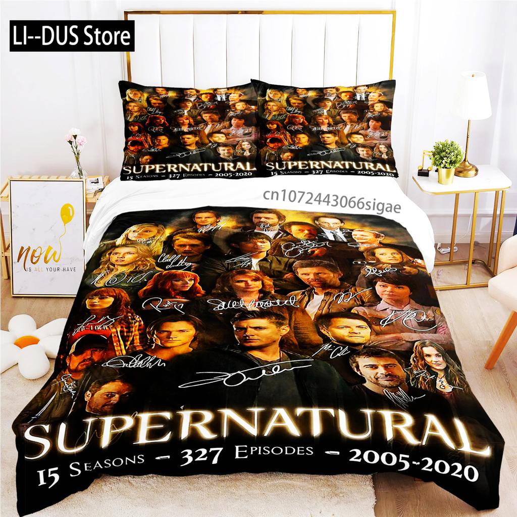 2024 Personality Supernaturalbed Sheet Duvet Pillowcase Bed Sheet Three Piece Bedding Soft Quilt