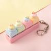 Cute Sticker DIY Button Squeeze Toy Keychain - Stress Relief Pendant