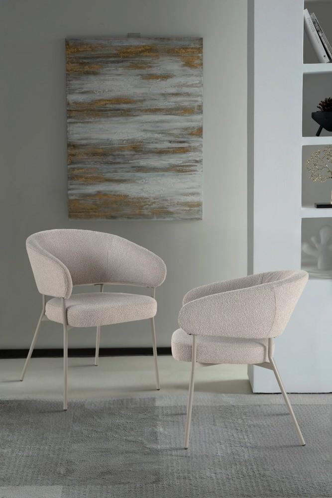 Elara Cappuccino Upholstered Chair