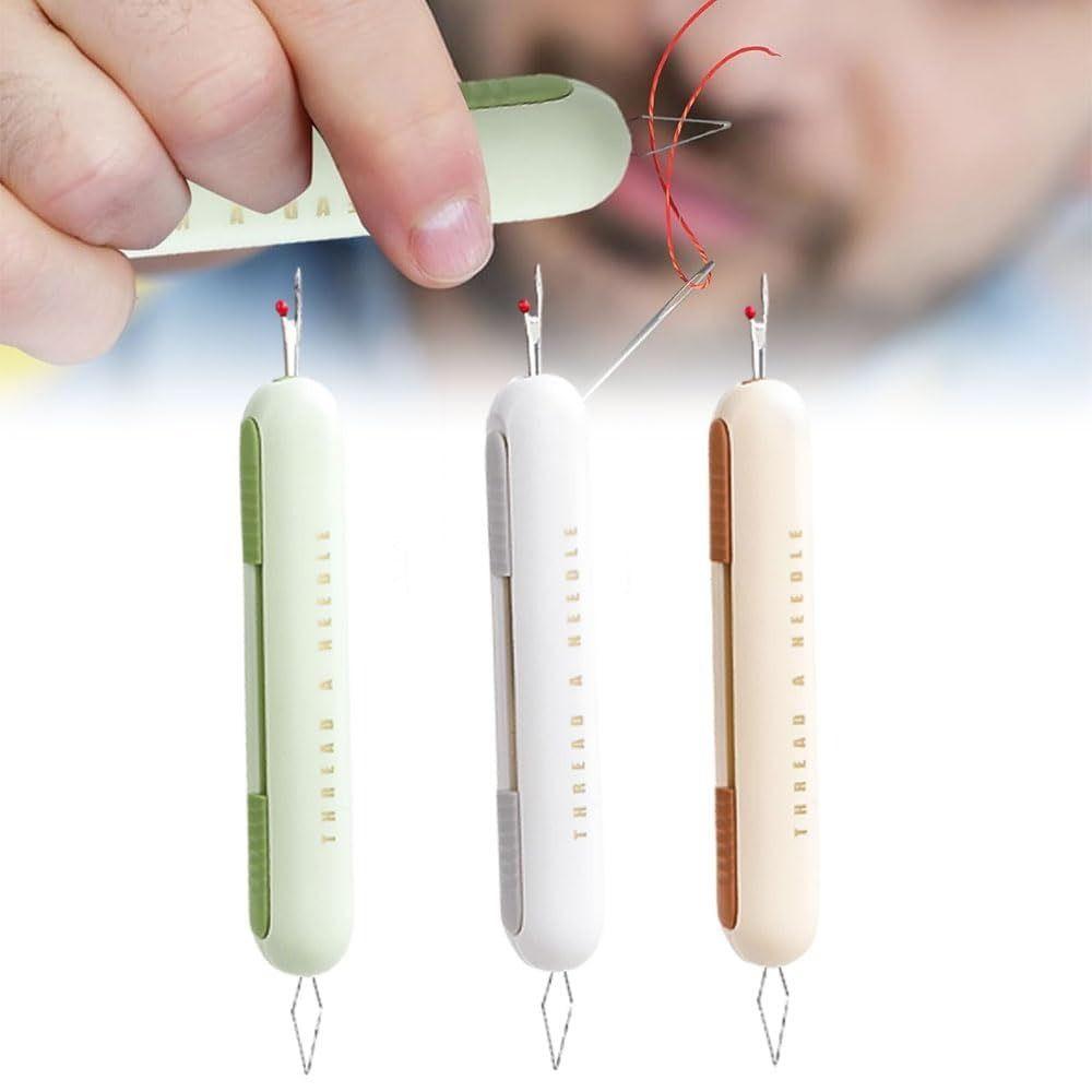 Upgraded Needle Threader Seam 2 in 1 Sewing Seam Tool Threading and Seam Remover  Quilting