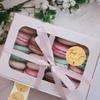100-500pcs Kraft Paper Thank You Stickers With Red Heart Handmade Labels Sticker for Business Envelope Sealing Stationery