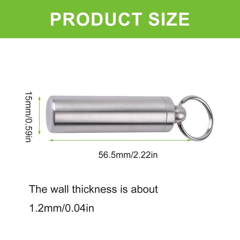 Outdoor Waterproofed Storage Tube Compacts Travel Multipurpose Container for Camping Hiking and Travel Supply