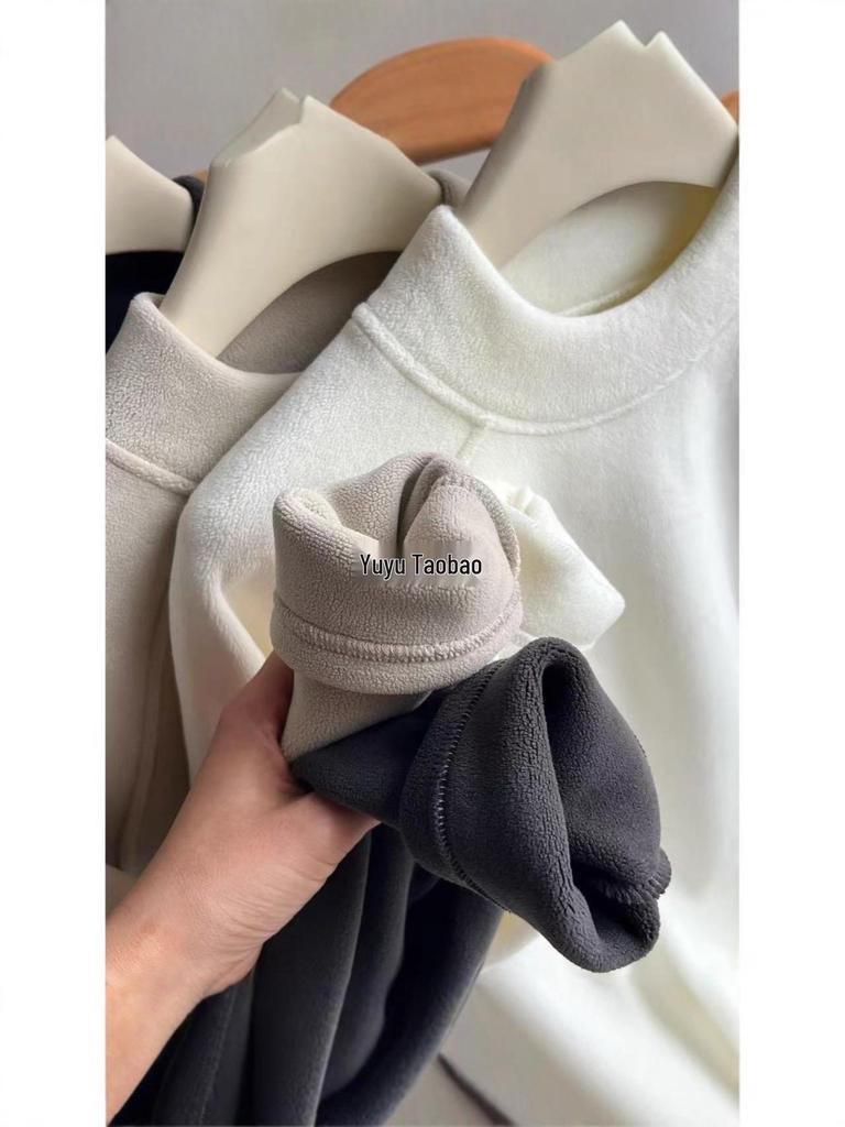 Women's Slim Fit Long Sleeve Soft Half-High Neck Base Layer Top - Versatile New Autumn Winter Style.