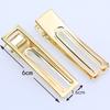 10pcs Gold/rhodium Hair Clips Fashion Square Hairpin Blank Base for Diy Jewelry Making Pearl Hair Clip Setting Craft Supplie