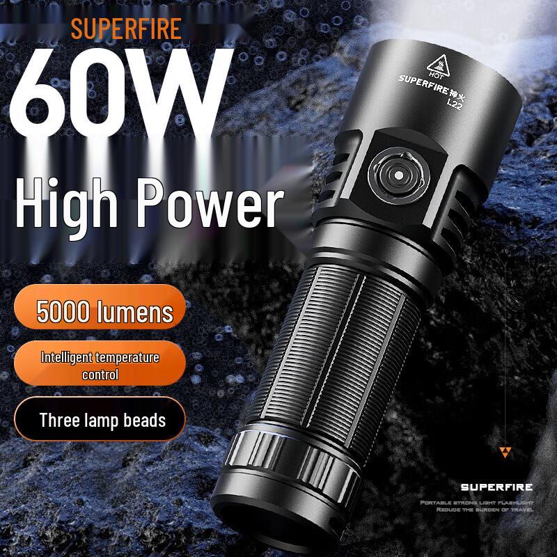 Superfire High-Power Rechargeable LED Flashlight