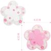 Coasters for Drinks Set of 4 Silicon Cup Coasters Cute Pink Cup Mats Cherry Blossom Coaster, Table Cup Mat for Drinks, Coffee, Tea (4.5in)