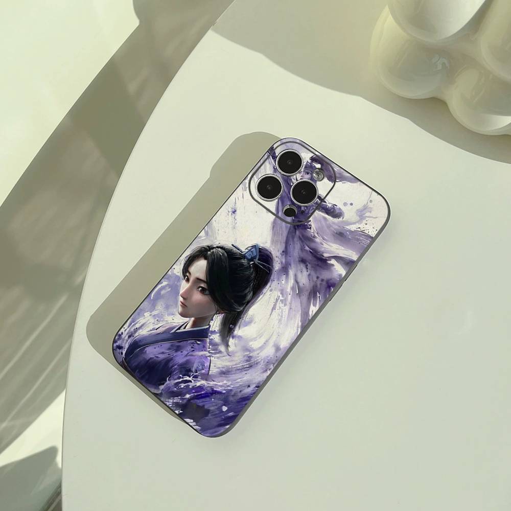 N-Z-Ne-zha Hot Anime Phone Case For iPhone 17,16,15,14,13,12,11 Pro Max,16/15/14Plus,XS Soft Black Cover