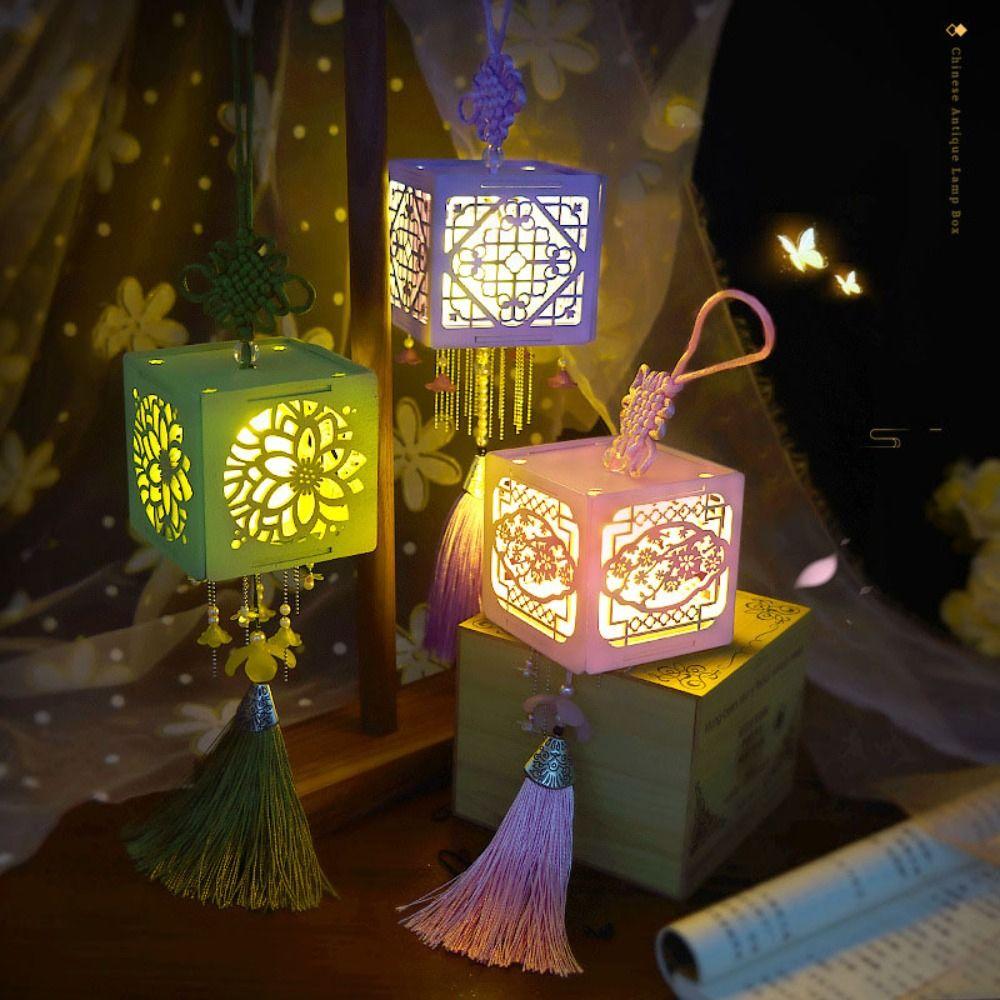 Chinese Style DIY Mid-Autumn Lantern Mid-Autumn Festival Handmade Lanterns Portable   Home Pendants