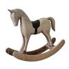 Figurilla Decorativa de Caballo Mecedora de Madera, Escultura de Animal para Colocar en un Escritorio o en la Sala de Estar.