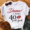 Stylish Pop Queen's Birthday Women's Printed Base Shirt Summer Fashion Top Polyester Fiber Bestseller Trendy Ladies' Outfit