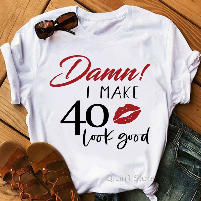 Stylish Pop Queen's Birthday Women's Printed Base Shirt Summer Fashion Top Polyester Fiber Bestseller Trendy Ladies' Outfit