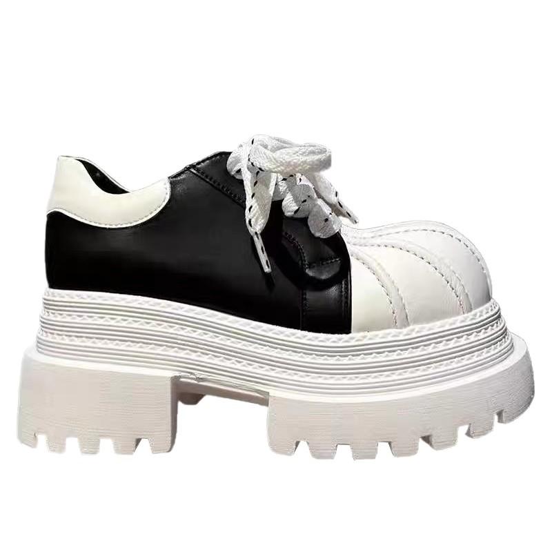 Shell head comfortable platform muffin height increase ugly cute big head shoes children 2025 spring and autumn new good-looking casual shoes